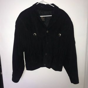 Leather black jacket